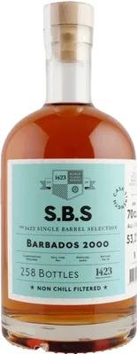 Bouteille de spiritueux : Barbados 2000 de la marque S.B.S