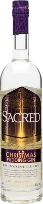 Bouteille de spiritueux : Christmas Pudding Gin de la marque Sacred