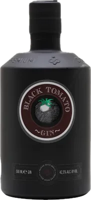 Bouteille de spiritueux : Gin de la marque Black Tomato