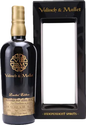 Bouteille de spiritueux : The Spirit of Art Jamaica Blend «Esters' Delight» de la marque Valinch & Mallet