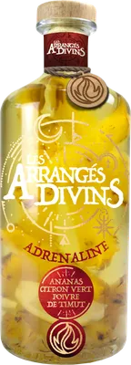 Bouteille de spiritueux : Adrénaline de la marque Les Arrangés Divins