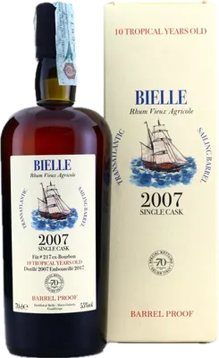Bouteille de spiritueux : Single Cask de la marque Vélier