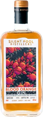 Bouteille de spiritueux : Blood Orange Gin de la marque Silent Pool