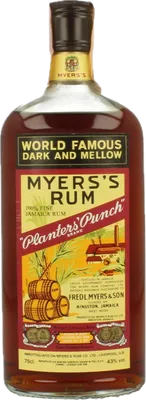 Bouteille de spiritueux : Planter's Punch Brand Old Jamaica Rum de la marque Myers's