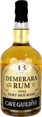 Bouteille de spiritueux : Demerara Rum de la marque Cave Guildive