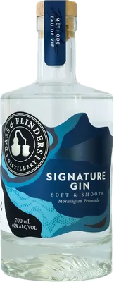 Bouteille de spiritueux : Signature Gin Soft & Smooth de la marque Bass & Flinders Distillery