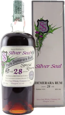Bouteille de spiritueux : Pure Demerara Rum de la marque Silver Seal