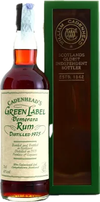 Bouteille de spiritueux : Demerara Rum de la marque Cadenheads