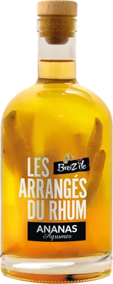 Bouteille de spiritueux : Les Arrangés Du Rhum Ananas Agrumes de la marque Breiz’île