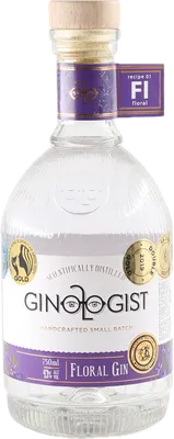 Bouteille de spiritueux : Floral Gin de la marque Ginologist