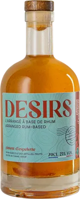 Bouteille de spiritueux : DESIRS - Piment d'Espelette de la marque Rhum Désirs