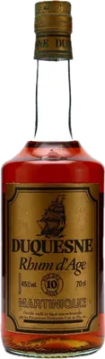 Bouteille de spiritueux : Rhum d'Age 10 ans de la marque Duquesne