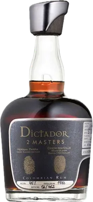 Bouteille de spiritueux : 2 Masters Barton Straight Rye Cask de la marque Dictador