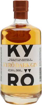 Bouteille de spiritueux : Dark Gin de la marque Kyrö