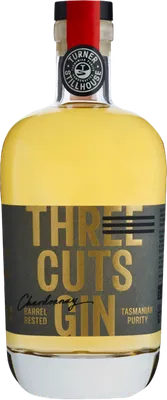 Bouteille de spiritueux : Chardonnay Barrel Rested de la marque Three Cuts Gin
