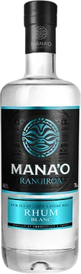 Bouteille de spiritueux : Rangiroa Rhum Blanc de la marque Mana’o