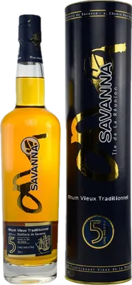 Bouteille de spiritueux : Rhum Vieux Traditionnel de la marque Savanna