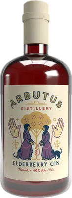 Bouteille de spiritueux : Elderberry Gin de la marque Arbutus Distillery
