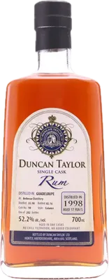 Bouteille de spiritueux : Single Cask Rum 1998 Aged 17 Years (Bellevue Distillery) de la marque Duncan Taylor