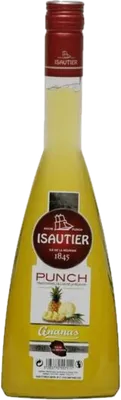 Bouteille de spiritueux : Punch Ananas de la marque Isautier