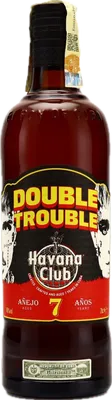 Bouteille de spiritueux : 7 Años Double Trouble de la marque Havana Club