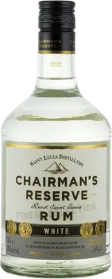 Bouteille de spiritueux : Chairman’s Reserve White Label de la marque Saint Lucia Distillers