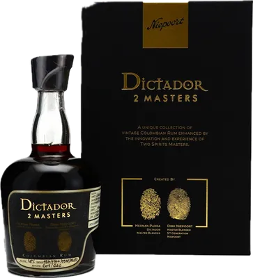 Bouteille de spiritueux : 2 Masters Niepoort de la marque Dictador