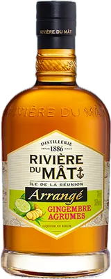 Bouteille de spiritueux : Arrangé Gingembre Agrumes de la marque Rivière du Mât