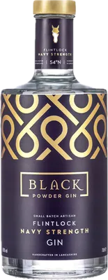 Bouteille de spiritueux : Flintlock Navy Strength Gin de la marque Black Powder