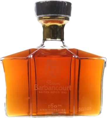 Bouteille de spiritueux : 160ème Anniversaire Carafe de la marque Barbancourt