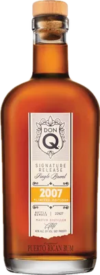 Bouteille de spiritueux : Signature Release 2007 de la marque Don Q