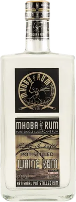 Bouteille de spiritueux : Pot Stilled White Rum de la marque Mhoba
