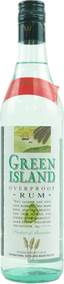 Bouteille de spiritueux : Overproof Rum de la marque Green Island