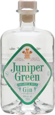 Bouteille de spiritueux : Organic & Wild Gin de la marque Juniper Green