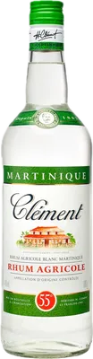 Bouteille de spiritueux : Blanc 55 de la marque Clément