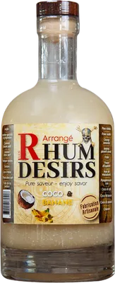 Bouteille de spiritueux : Coco Banane de la marque Rhum Désirs