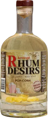 Bouteille de spiritueux : Pop Corn de la marque Rhum Désirs