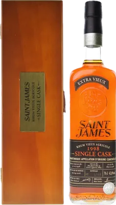 Bouteille de spiritueux : Single Cask de la marque Saint James