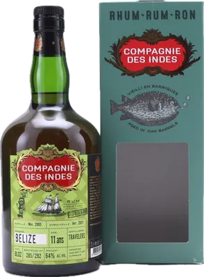Bouteille de spiritueux : Belize (Bottled for Slik for Voksne) de la marque Compagnie des Indes
