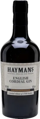 Bouteille de spiritueux : Cordial Gin de la marque Hayman's 