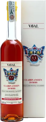 Bouteille de spiritueux : Clairin Ansyen Vaval 39 Mois Julian Biondi (ex-sherry) de la marque Vélier