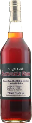 Bouteille de spiritueux : Demerara Rum Single Cask de la marque Enmore