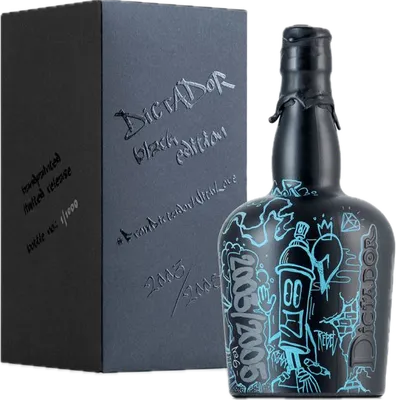 Bouteille de spiritueux : Black Edition Fingers Crossed de la marque Dictador
