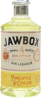 Bouteille de spiritueux : Pineapple & Ginger Gin Liqueur de la marque Jawbox