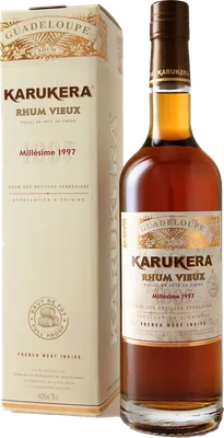 Bouteille de spiritueux : Millésime de la marque Karukera