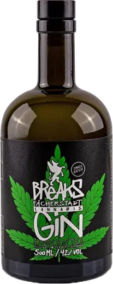 Bouteille de spiritueux : Cannabis Gin de la marque Breaks