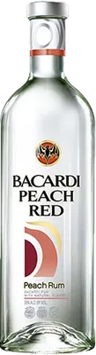 Bouteille de spiritueux : Peach Red de la marque Bacardi