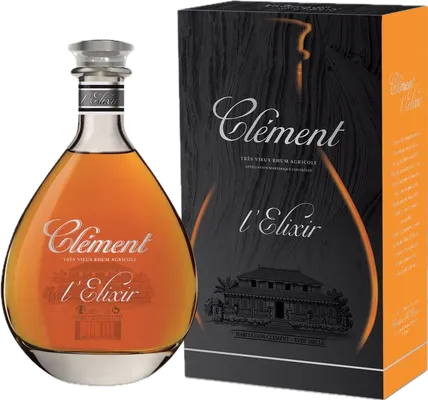 Bouteille de spiritueux : Très Vieux Cuvée l’Elixir de la marque Clément