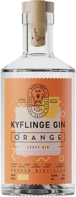 Bouteille de spiritueux : Orange Zesty Gin de la marque Kyflinge Gin