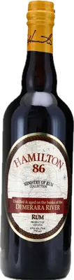 Bouteille de spiritueux : 86 Demerara River de la marque Hamilton